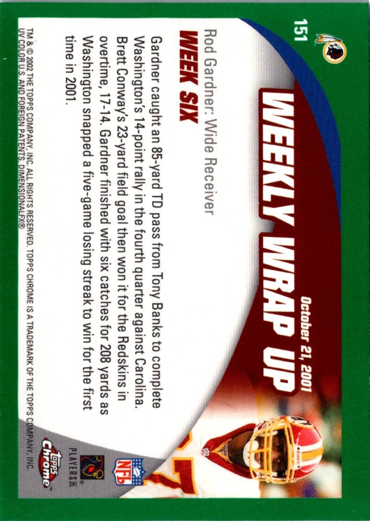 2002 Topps Chrome Rod Gardner