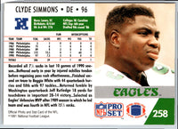 1992 Pro Set Power Clyde Simmons #96