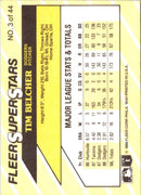 1989 Fleer SuperStars Tim Belcher