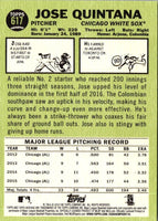 2016 Topps Heritage Jose Quintana #617