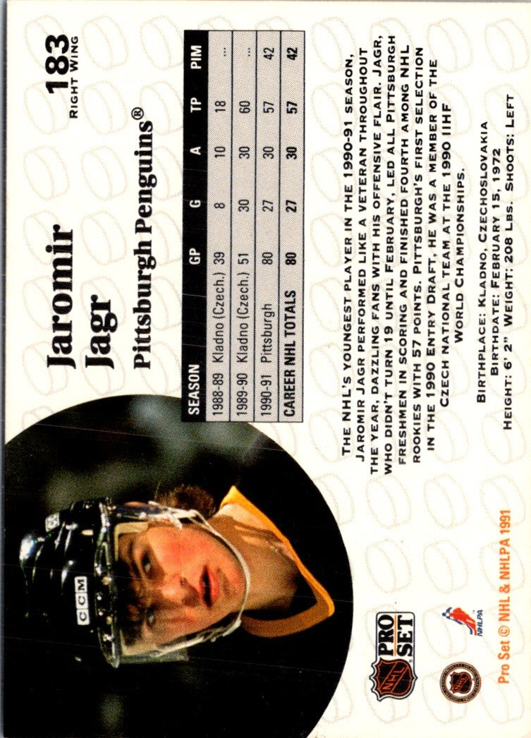 1991 Pro Set Jaromir Jagr