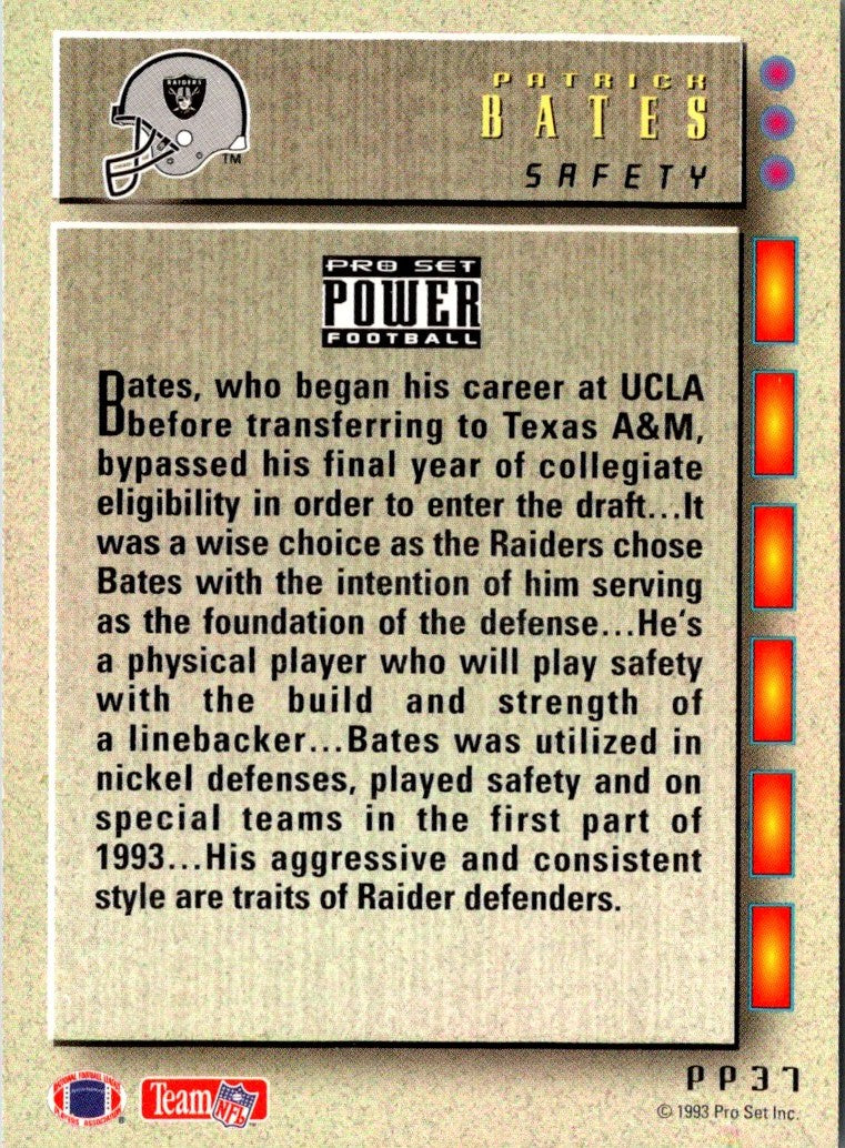 1993 Pro Set Power Update Prospects Patrick Bates