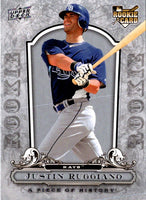 2008 Upper Deck A Piece of History Justin Ruggiano #146 Rookie