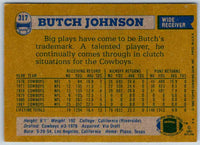 1982 Topps Butch Johnson #317