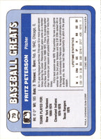 1990 Swell Baseball Greats Fritz Peterson #79