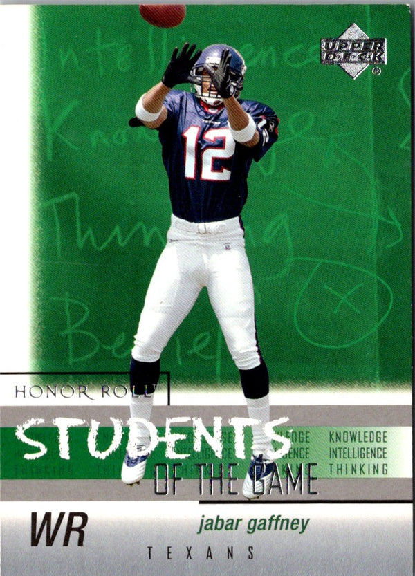 2002 Upper Deck Honor Roll Students of the Game Jabar Gaffney #SGW-5