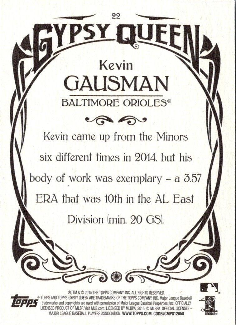 2015 Topps Gypsy Queen Kevin Gausman