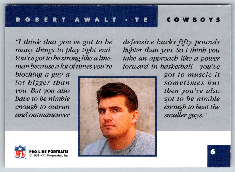 1991 Pro Line Portraits Robert Awalt