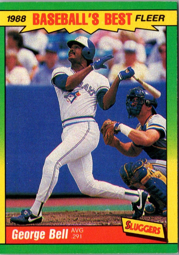 1988 Fleer Baseball's Best Sluggers vs Pitchers George Bell #1