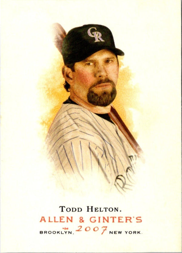 2006 Topps Allen & Ginter Dick Perez Sketches Todd Helton #9