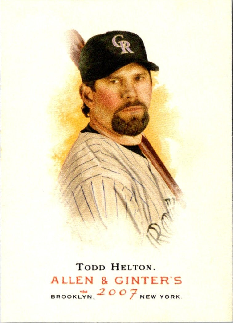 2006 Topps Allen & Ginter Dick Perez Sketches Todd Helton