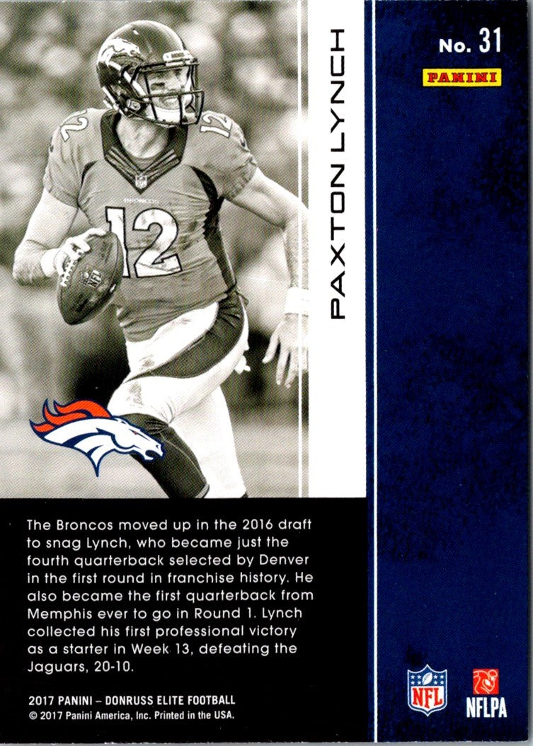 2016 Panini Paxton Lynch