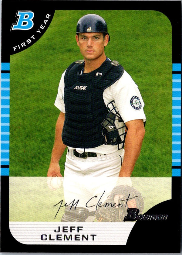 2005 Bowman Chrome Draft Picks & Prospects Jeff Clement #BDP110 Rookie