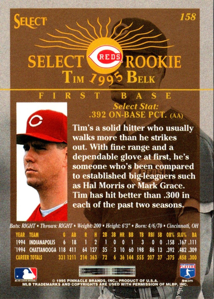 1995 Select Tim Belk