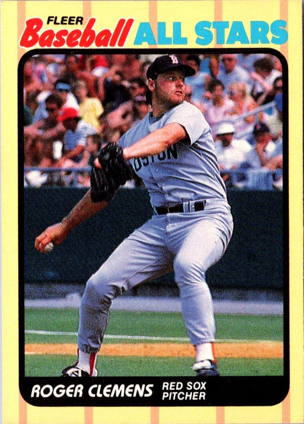 1989 Fleer Baseball All-Stars Roger Clemens #7