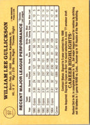 1985 Donruss Bill Gullickson
