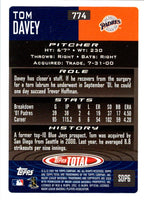 2002 Topps Total Tom Davey #774