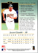 2001 Donruss Studio Jason Giambi