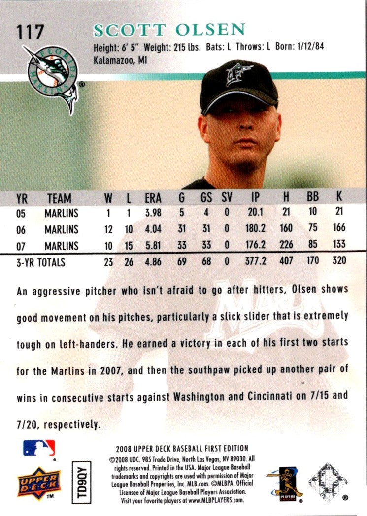 2008 Upper Deck First Edition Scott Olsen
