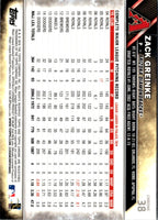 2016 Topps Chrome Zack Greinke #38