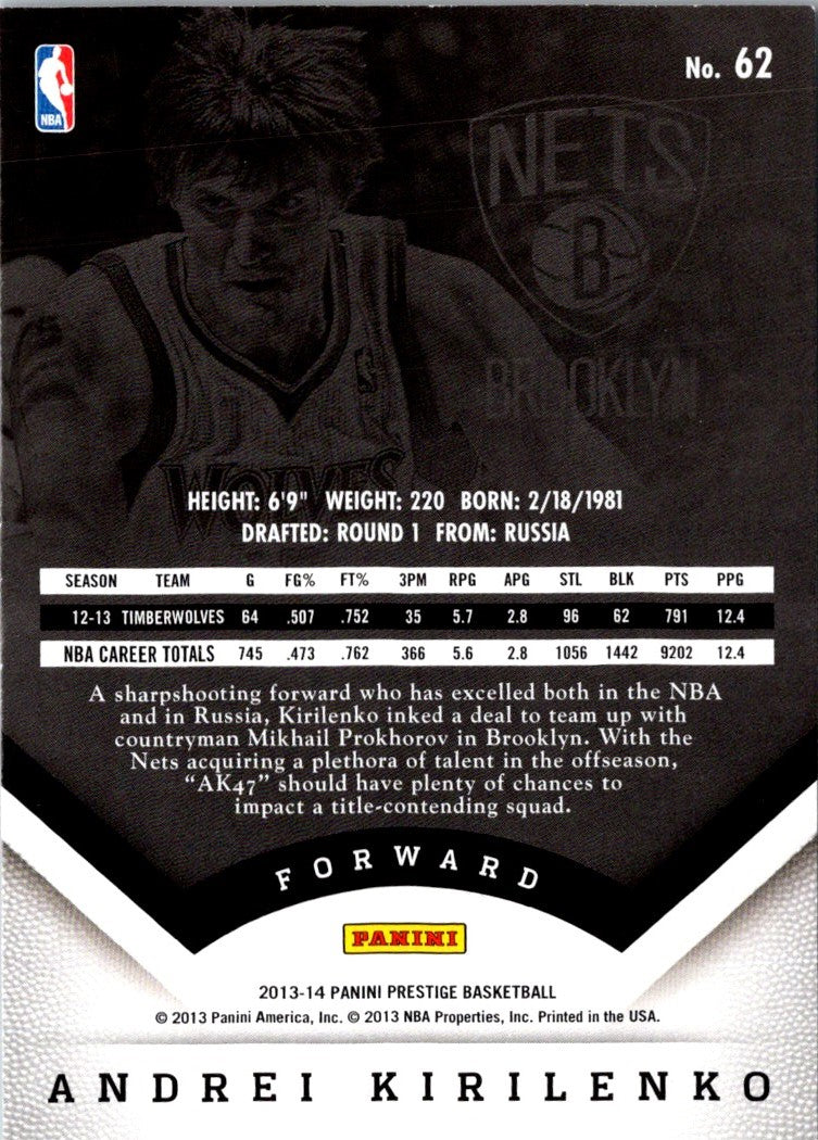 2013 Panini Prestige Andrei Kirilenko