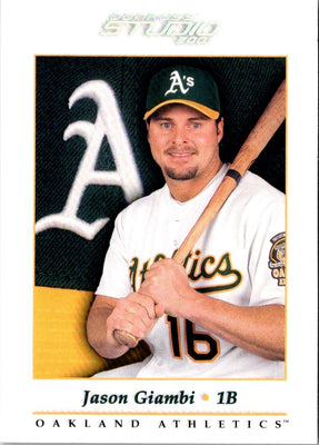 2001 Donruss Studio Jason Giambi #35