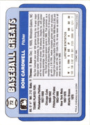 1990 Swell Baseball Greats Don Cardwell