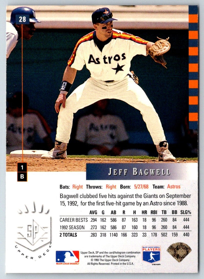 1993 SP Jeff Bagwell