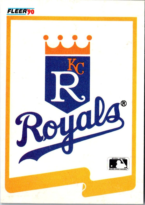 1990 Fleer Wax Box Cards Royals Logo #C-23