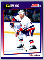 1991 Score Canadian English Derek King #167