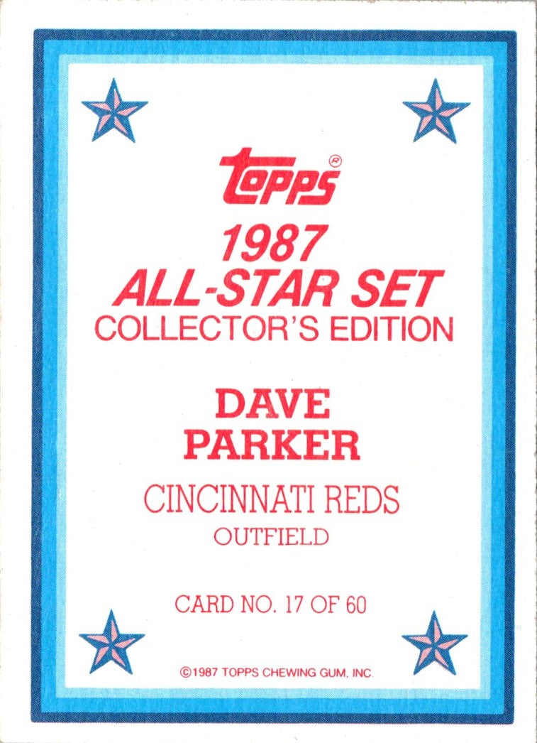 1987 Topps Glossy Dave Parker