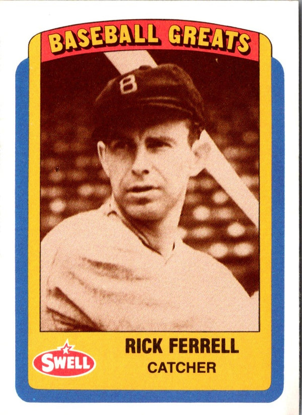 1990 Swell Baseball Greats Rick Ferrell #86