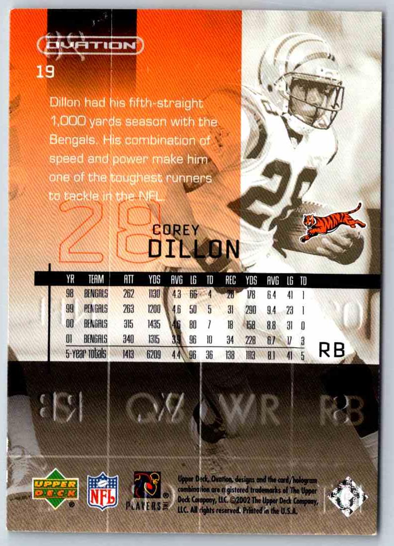 1998 Upper Deck Corey Dillon