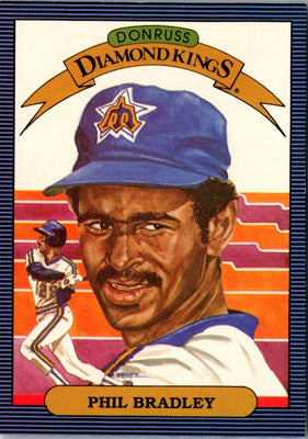 1986 Donruss Diamond Kings Phil Bradley #22