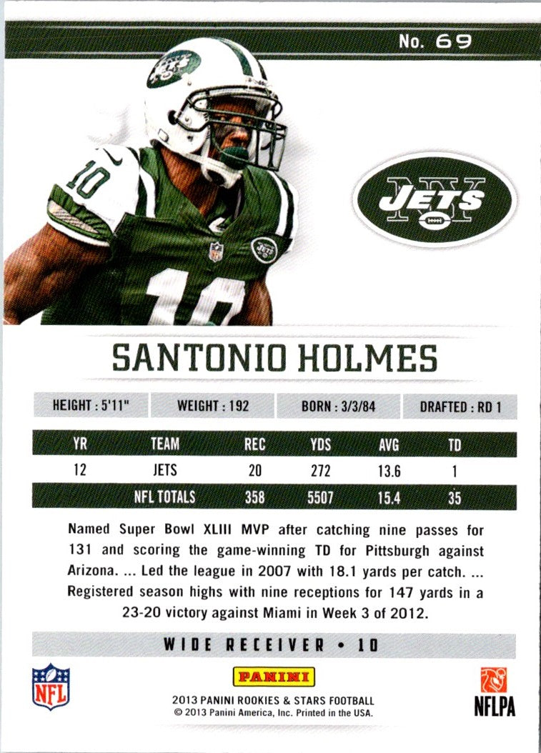 2013 Panini Rookies & Stars Santonio Holmes