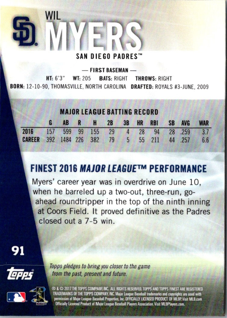 2017 Finest Wil Myers
