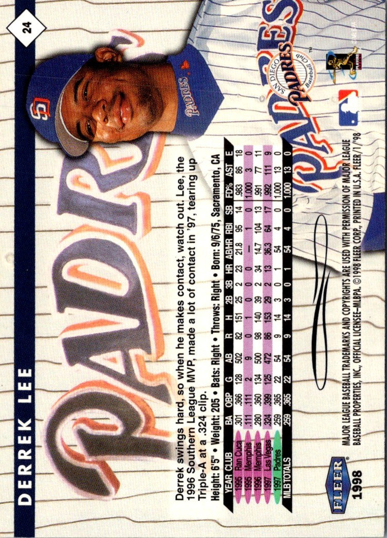 1998 Fleer Tradition Derrek Lee