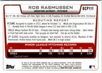 2012 Bowman Chrome Prospects Rob Rasmussen #BCP111