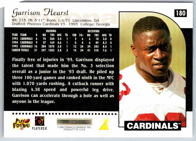1996 Score Garrison Hearst