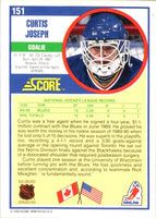 1990 Score Curtis Joseph #151 Rookie