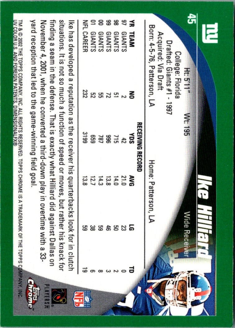 2002 Topps Chrome Ike Hilliard