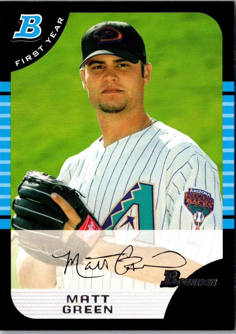 2005 Bowman Chrome Draft Picks & Prospects Matt Green