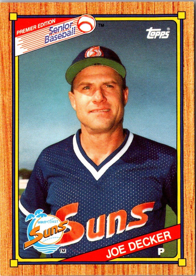 1989 Topps Senior League Joe Decker