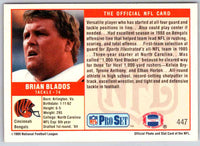 1989 NFL Proset Brian Blados #447