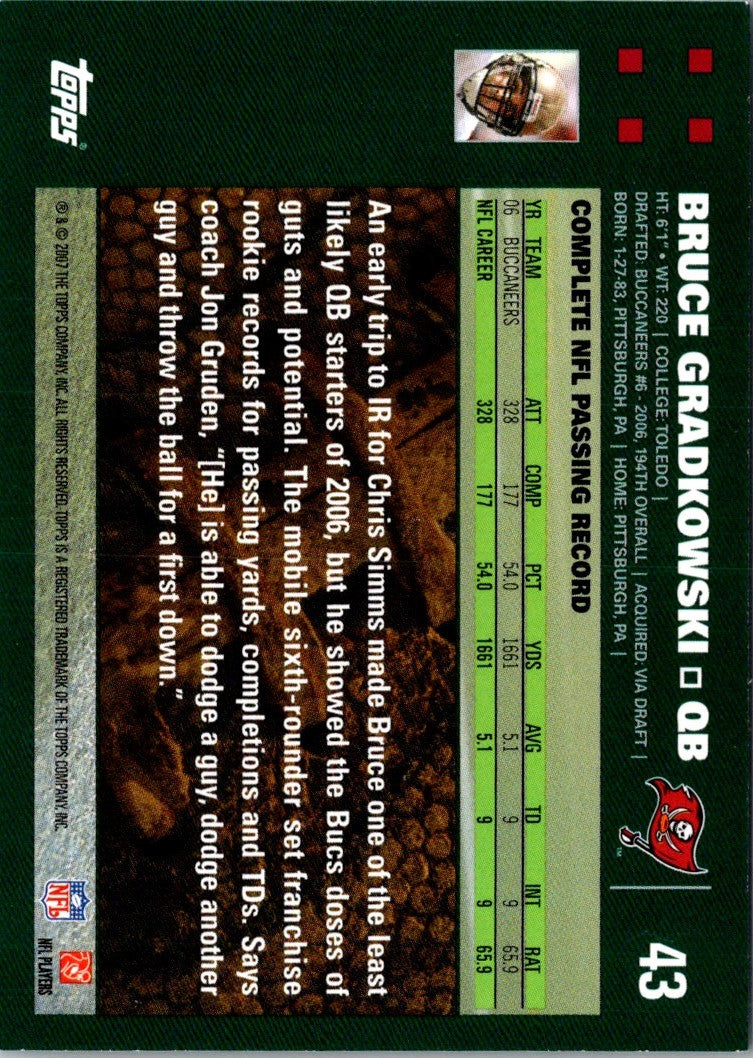 2007 Topps Bruce Gradkowski