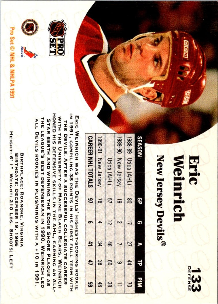 1991 Pro Set Eric Weinrich