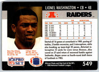 1990 Proset Lionel Washington #549
