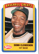 1990 Swell Baseball Greats Donn Clendenon