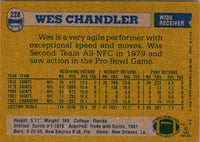 1982 Topps Wes Chandler #228