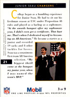 1992 Pro Line Profiles 1992 National Convention Junior Seau #NNO